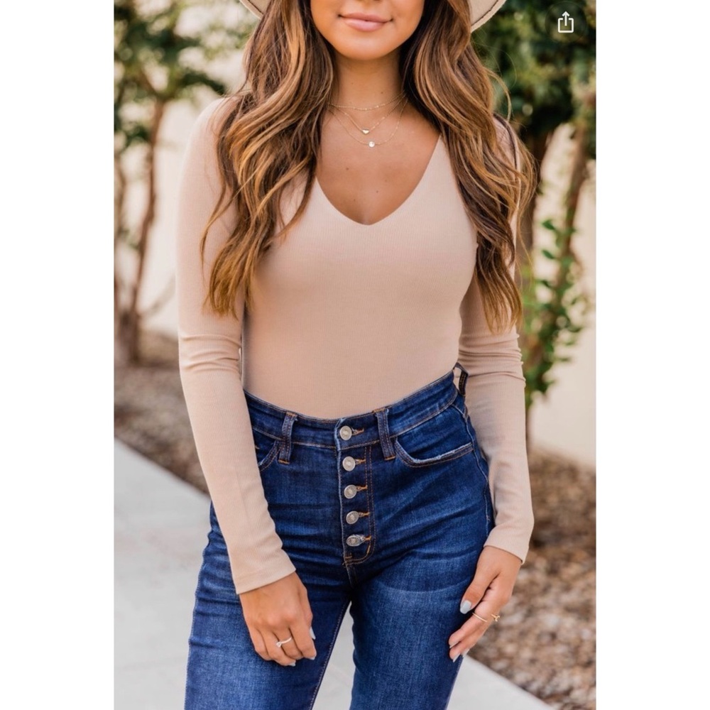 Pink Lily - Ribbed Bodysuit